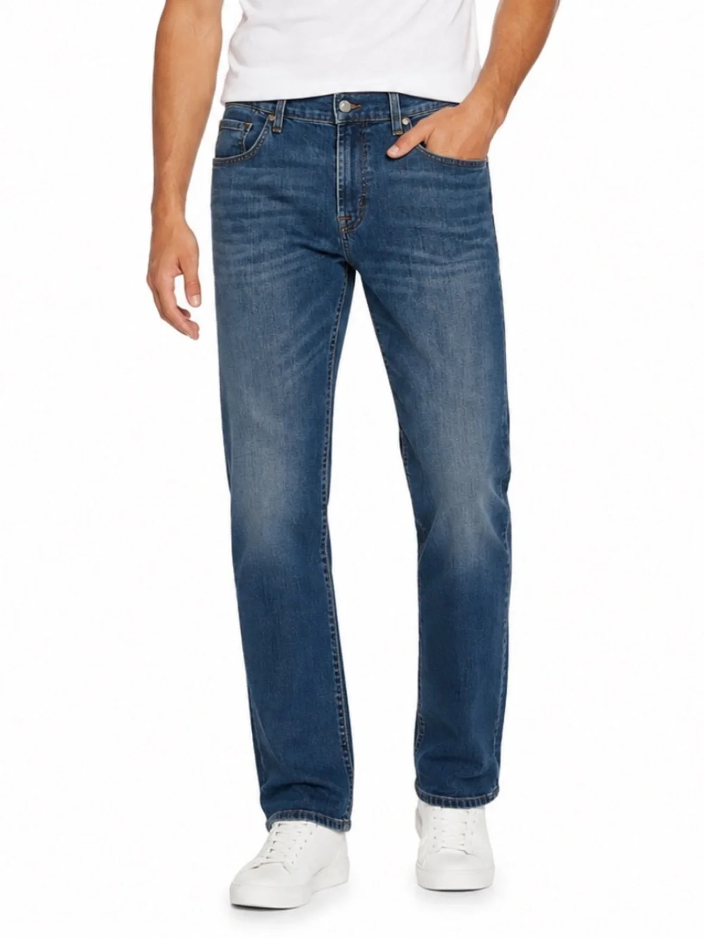 7 for all mankind The Straight men’s dark wash five pocket denim jeans size 34